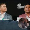 Choque de Titanes: Canelo Álvarez y Óscar de la Hoya se enfrentan en media conferencia