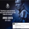 Jorge Costa, leyenda del Porto y excapitán de Mourinho, muere repentinamente a los 53 años