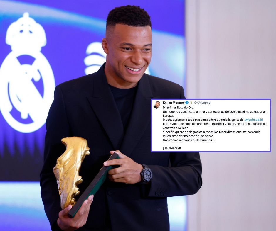 Mbappé hace historia con el Real Madrid y se corona con la Bota de Oro 2024-2025