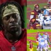 Caos en la NFL: Javon Kinlaw golpea a un árbitro durante el juego entre Commanders y Lions