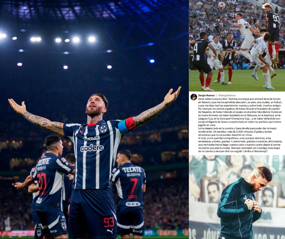 Adiós Sergio Ramos: Se despide de Rayados y de la Liga MX con mensaje final antes de dejar México