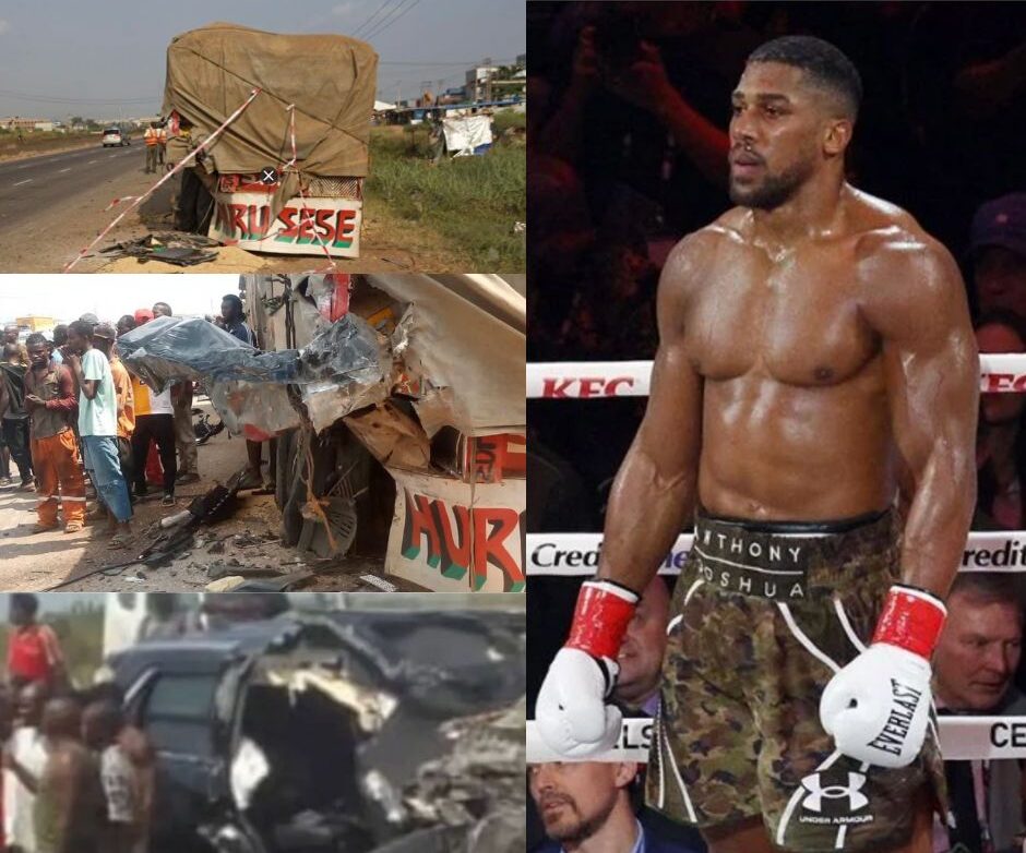 Anthony Joshua resulta lesionado en choque que deja dos fallecidos en Ogun, Nigeria