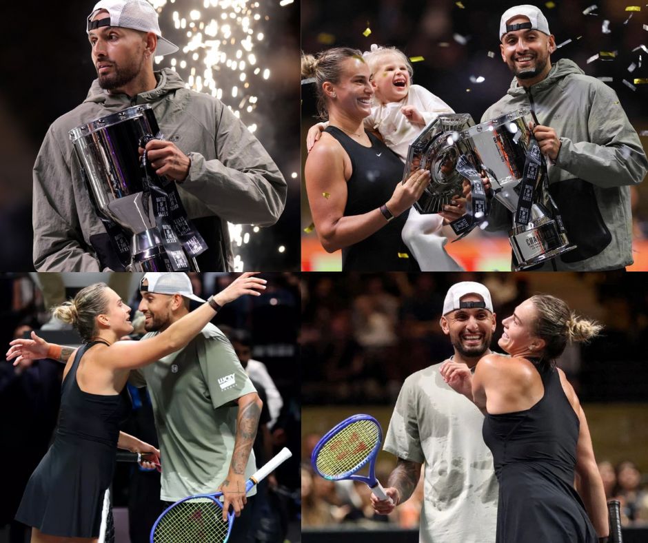 Kyrgios se impone a Sabalenka en Dubái en una exhibición eufórica en la “Batalla de los Sexos”