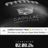 Cadillac sacude la F1: revelará su primer monoplaza en plena Super Bowl 2026