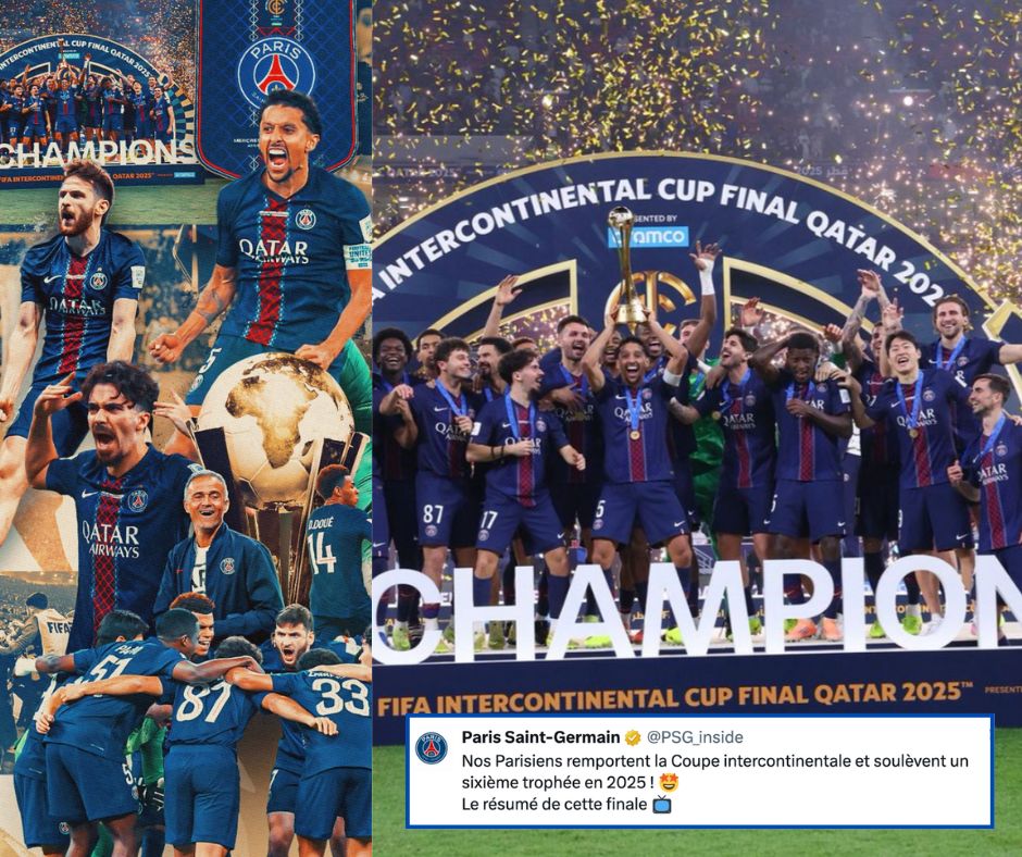 El PSG completa una temporada histórica con la Copa Intercontinental tras vencer al Flamengo