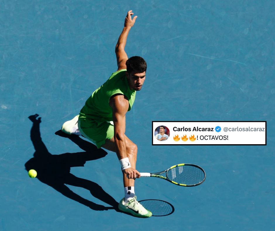 Alcaraz firma su partido 100 de Grand Slam con paso firme a la cuarta ronda del Abierto de Australia