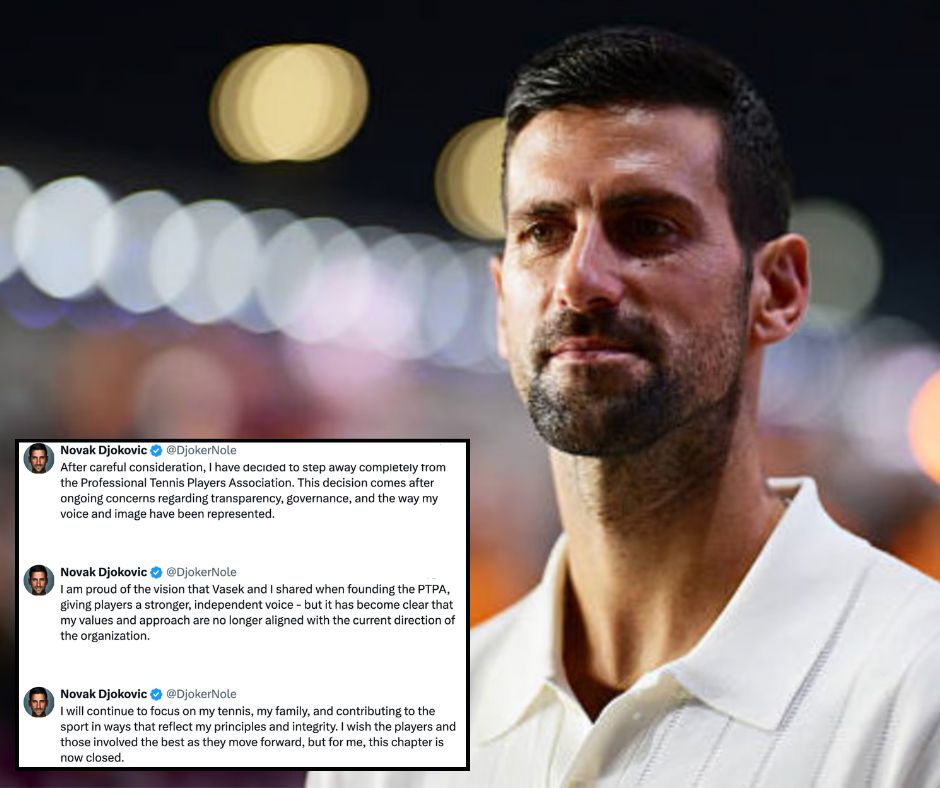 Djokovic se aparta del frente político del tenis y redefine su camino dentro y fuera de la cancha