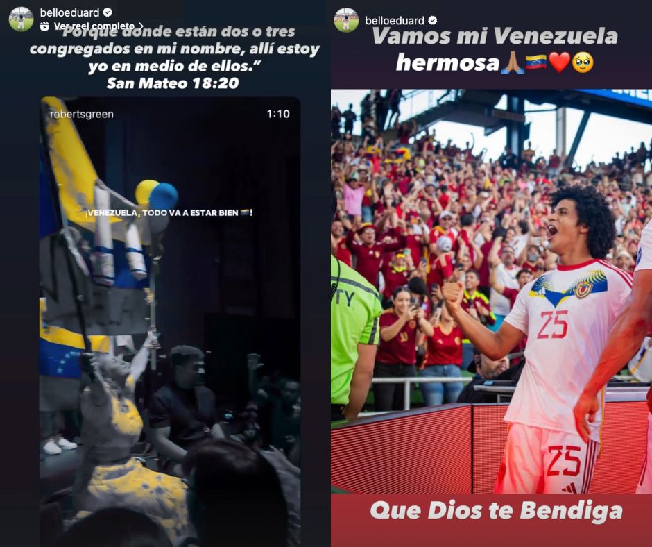 Venezuela, todo va a estar bien: El mensaje de esperanza de Eduard Bello tras la detención de Maduro