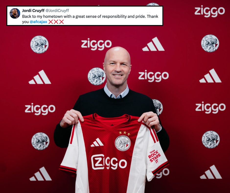 Jordi Cruyff regresa a casa: Asumirá la dirección técnica del Ajax desde febrero y firmará hasta 2028