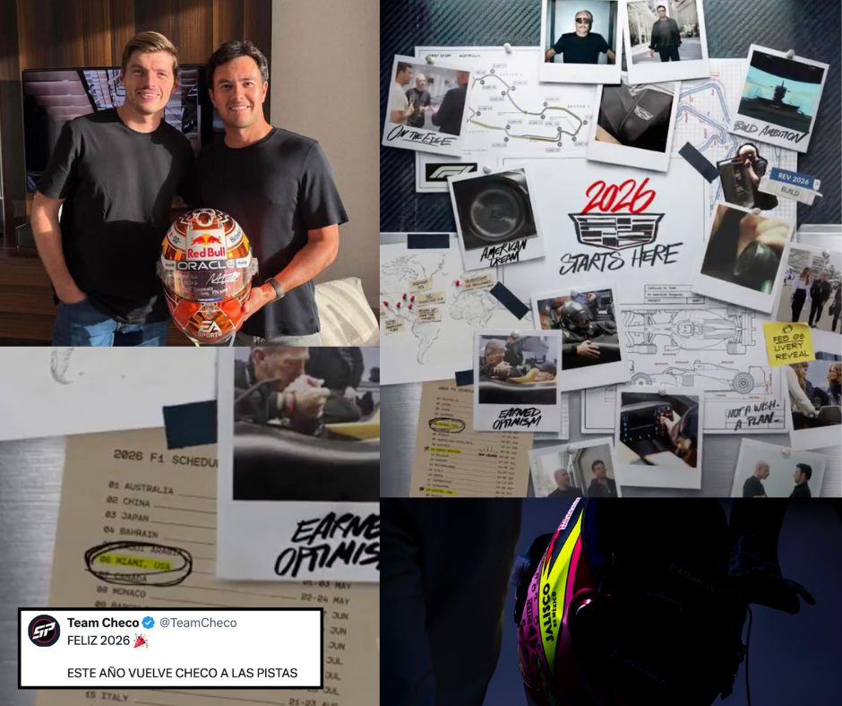 Checo Pérez enciende los mototres: listo para volver a la F1 y afrontar su reto más grande en 2026