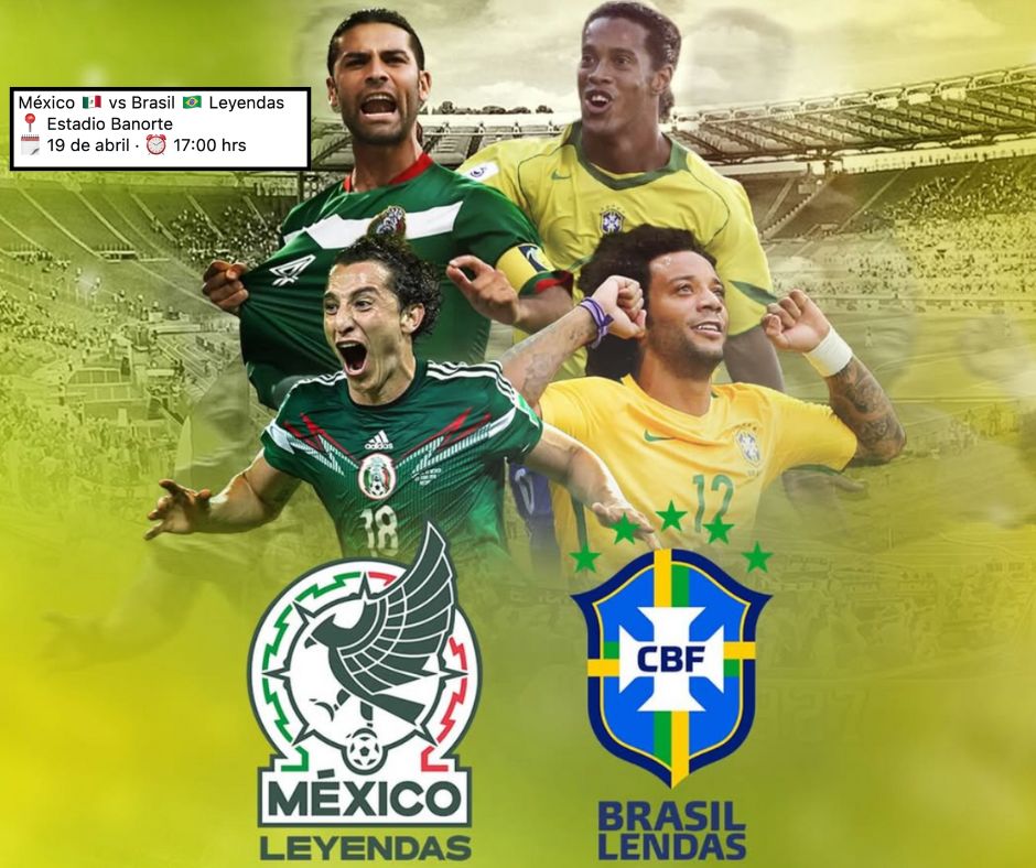 El Azteca revive la historia: Leyendas de México y Brasil se enfrentan con Ronaldinho y Marcelo
