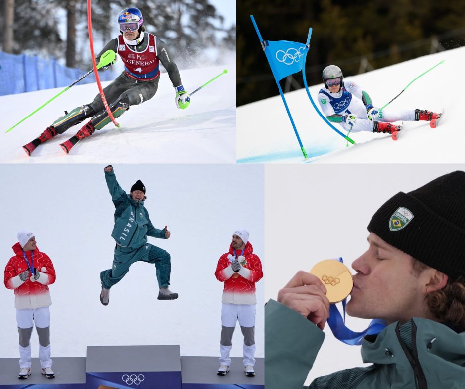 Lucas Pinheiro hace historia en la nieve: Oro en slalom gigante, primera medalla invernal para Brasil