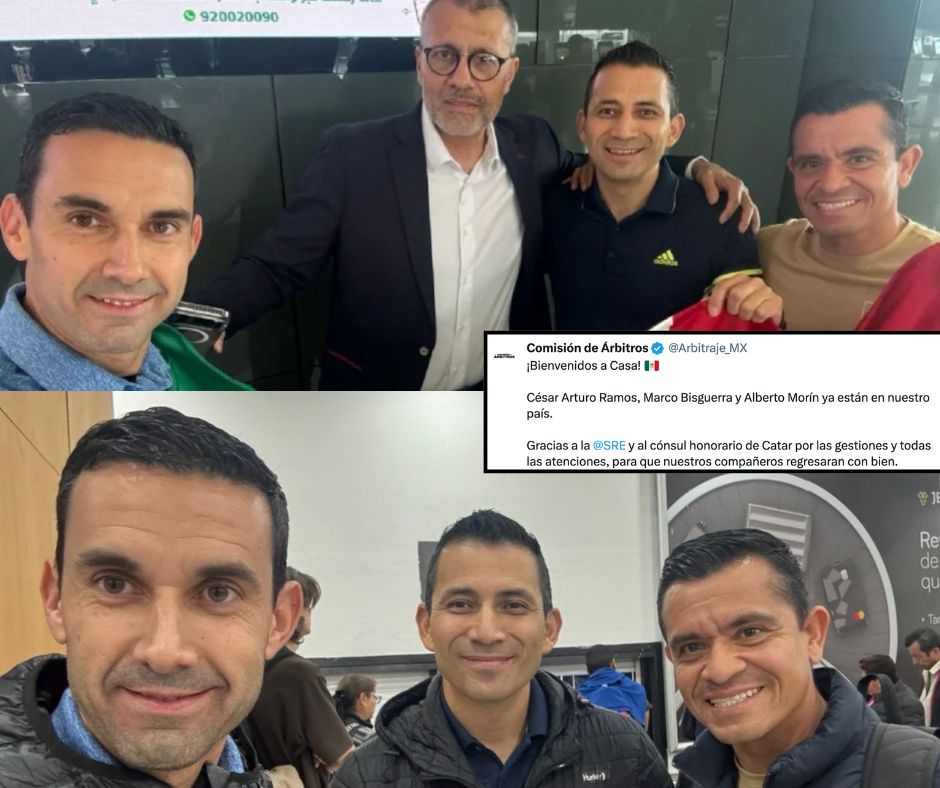 Árbitro César Ramos logra volver tras quedar varado en Qatar; viajó siete horas por tierra para salir de la zona