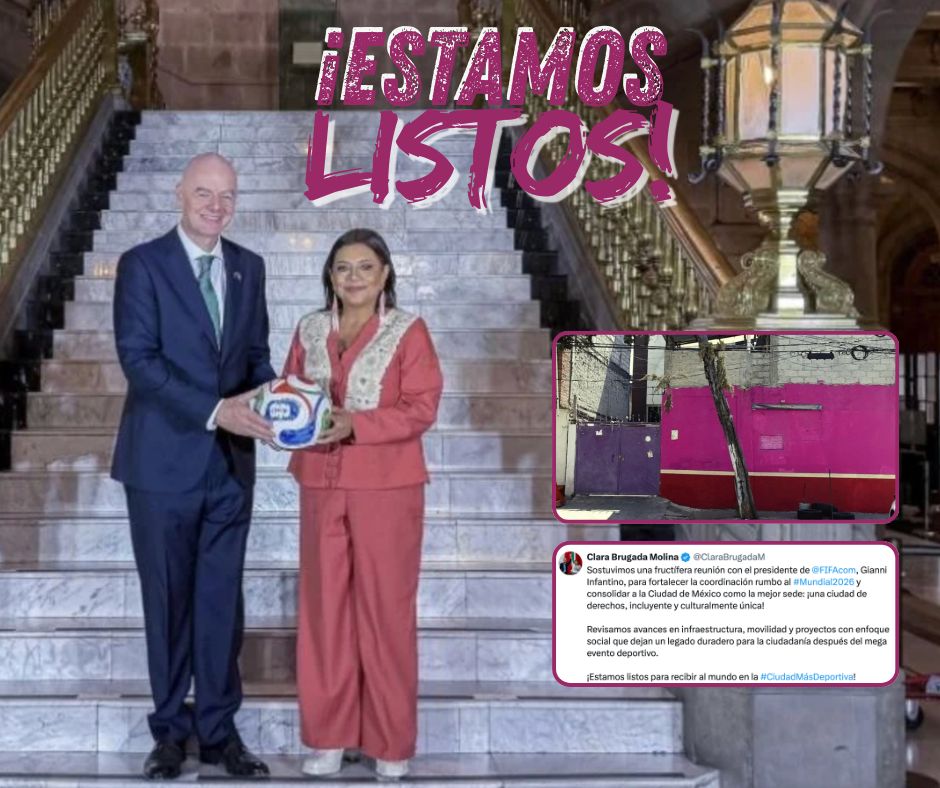 CDMX acelera preparativos mundialistas mientras FIFA supervisa obras; algunas casas están a medias