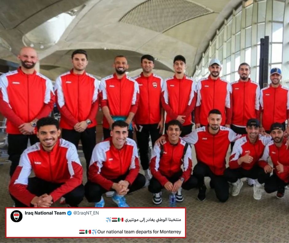 Irak reorganiza su viaje a México y viaja en vuelo privado para disputar el repechaje en Monterrey