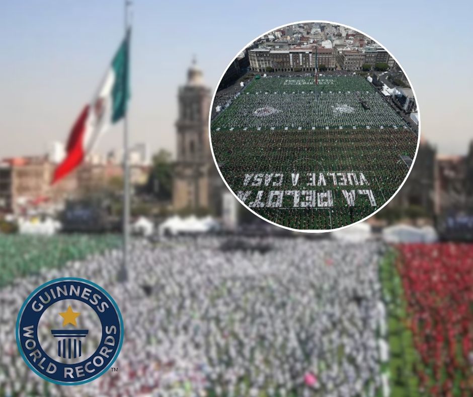 Megaclase de futbol en el Zócalo reúne a 9,500 personas y establece nuevo Récord Guinness