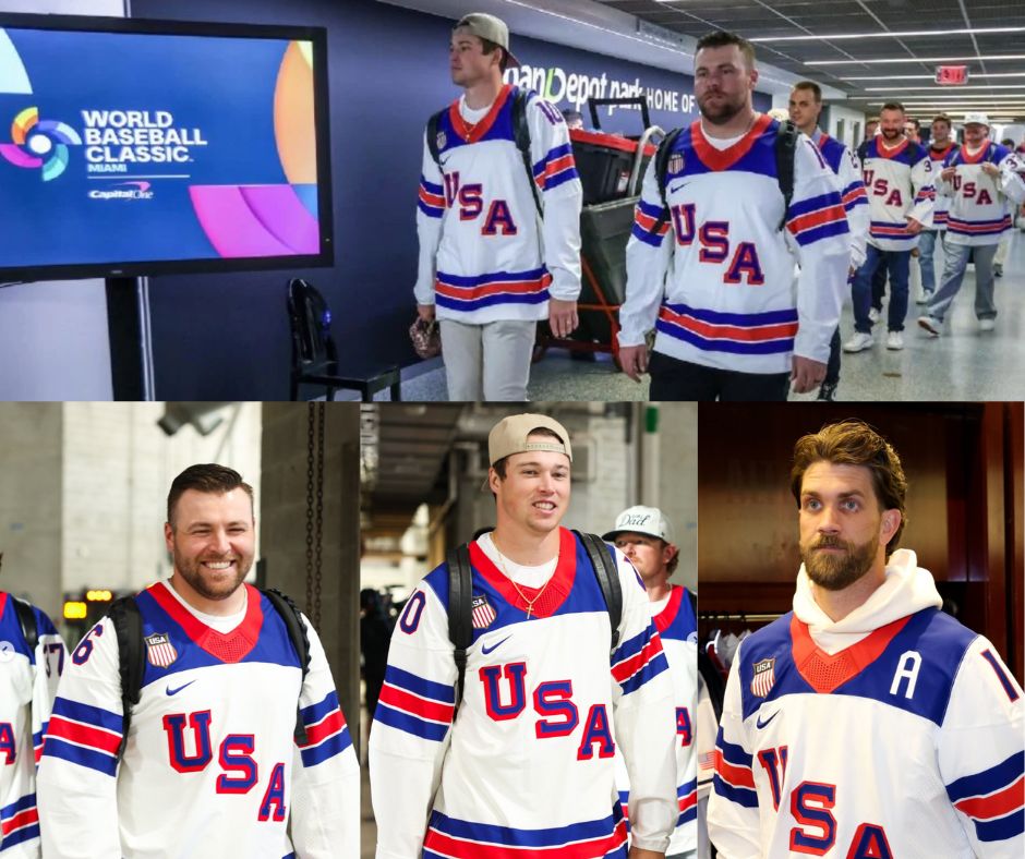 EE.UU. honra a sus campeones de hockey antes de la final del Clásico Mundial de Beisbol