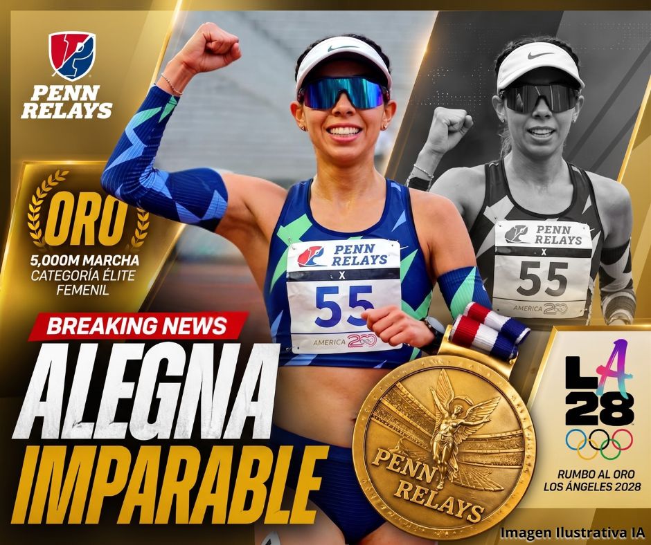 Alegna González impone récord nacional y lidera podio mexicano en Filadelfia