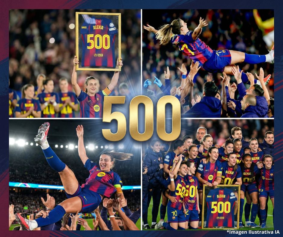 Alexia Putellas alcanza los 500 partidos con el Barcelona en una noche histórica