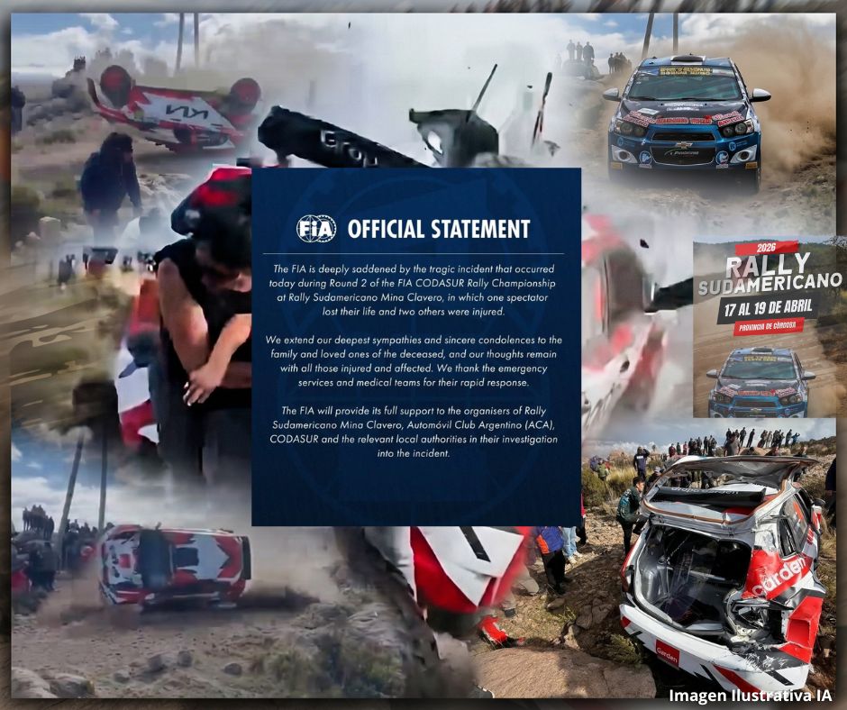 Tragedia en Mina Clavero: Rally Sudamericano termina con accidente fatal, espectador fallece