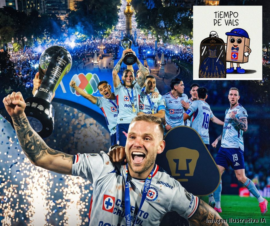 Cruz Azul géstela su décima estrella en fiesta masiva y se burla de los Pumas 