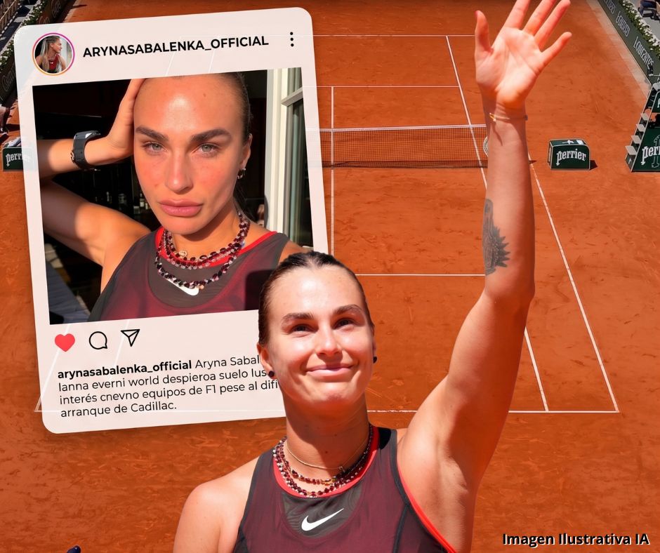 Sabalenka defiende su estilo en Roland Garros tras avanzar con autoridad a segunda ronda  