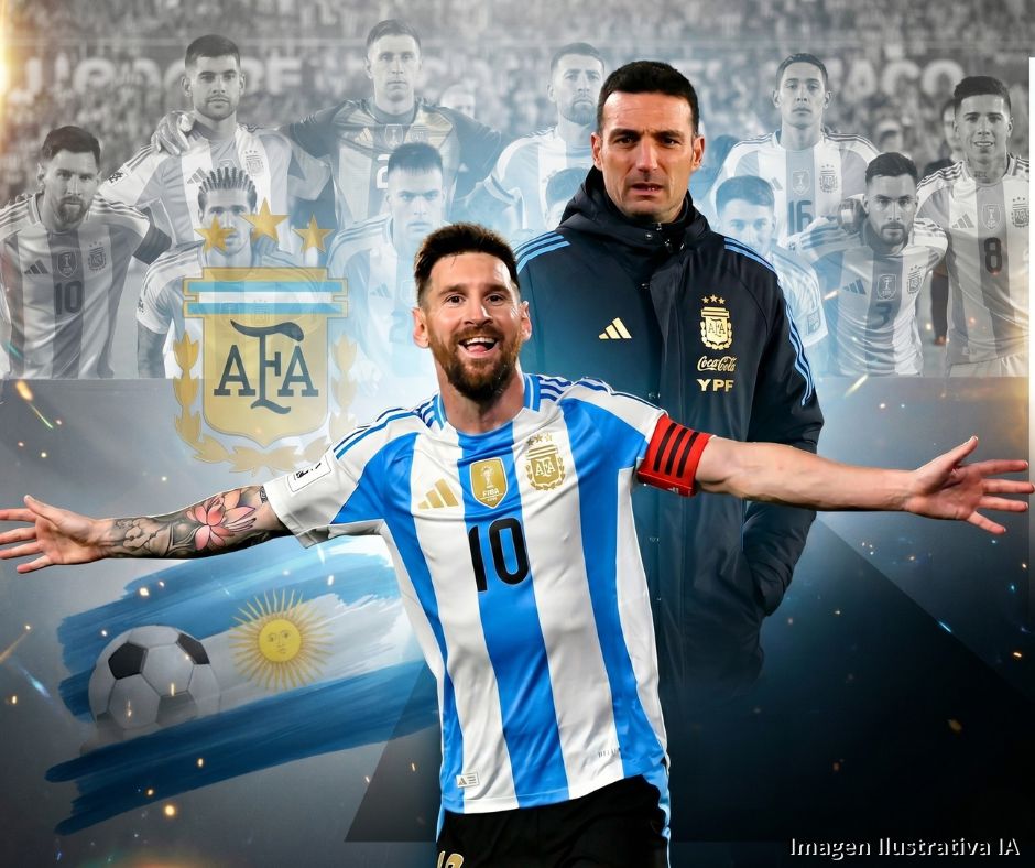 Scaloni apuesta por la experiencia: Messi lidera la lista de Argentina 
