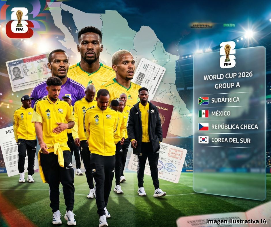 A 11 días del Mundial, Sudáfrica sigue sin poder viajar a México por problema de visas
