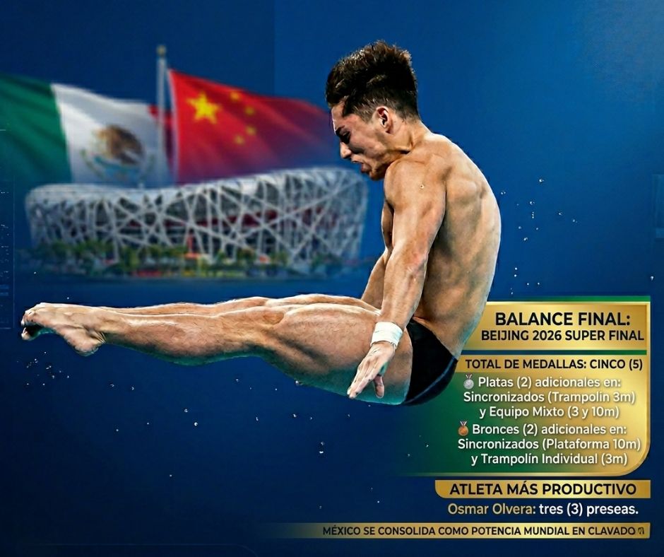 Willars se queda a un paso del oro y México cierra con cinco podios en Beijing