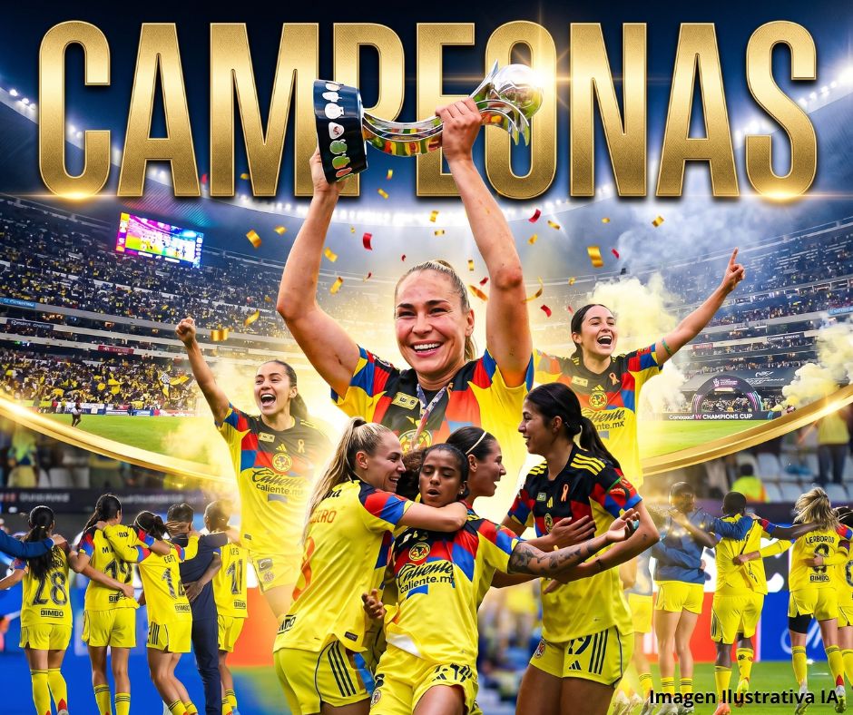 América Femenil hace historia: Conquista Concacaf, logra el doblete y va al Mundial de Clubes