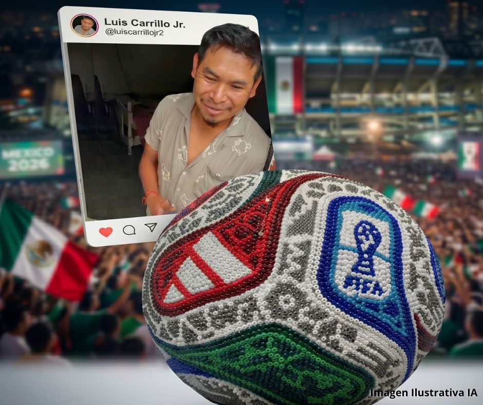 Fiebre por balón artesanal del Mundial 2026 satura celular de artista de “El Wicho”