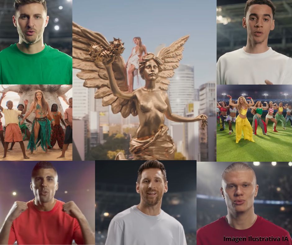 Messi, Mbappé y Santiago Giménez acompañan a Shakira en el video oficial rumbo al Mundial 2026
