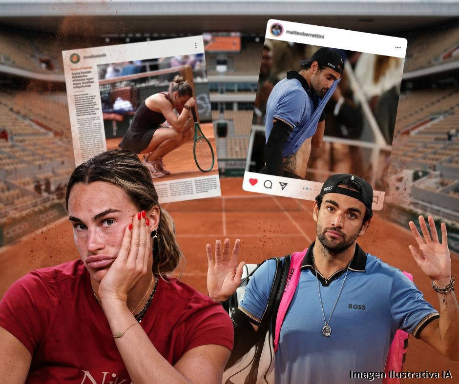 Roland Garros en tensión: Lesión obliga a Berrettini a retirarse y Sabalenka quiere alejarse del tenis