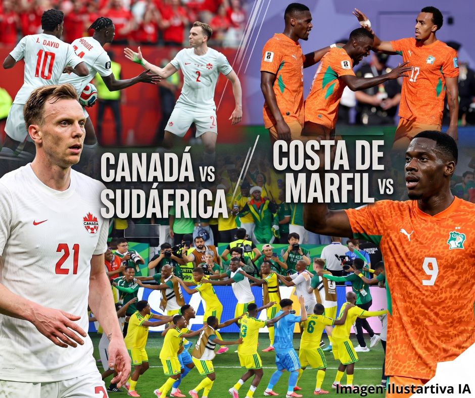 Canadá y Sudáfrica chocarán en el primer duelo de eliminación; Costa de Marfil avanza con doblete y elimina a Curazao