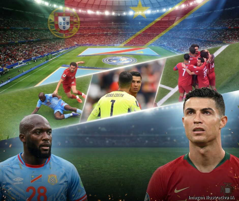 Congo irrumpe en el Mundial con una hazaña histórica y frena a CR7 y Portugal 