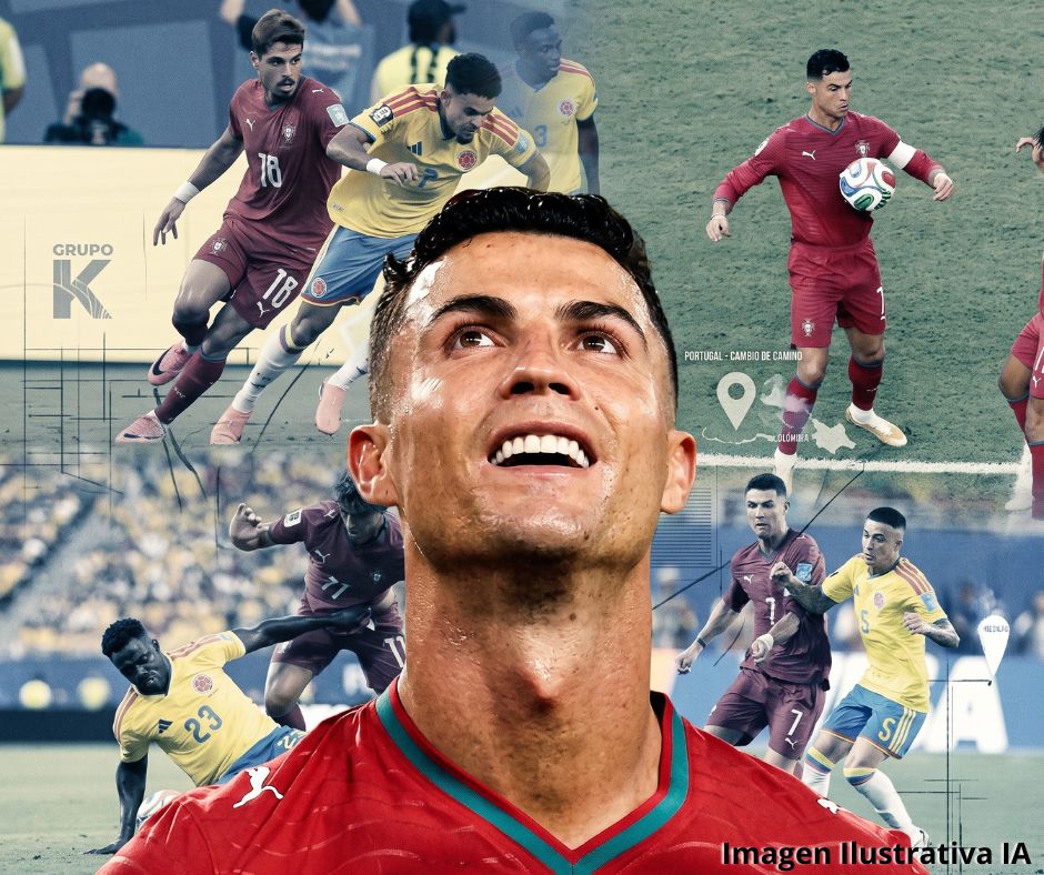 Cristiano se queda sin gol y Portugal cambia de camino; Colombia avanza como líder del Grupo K