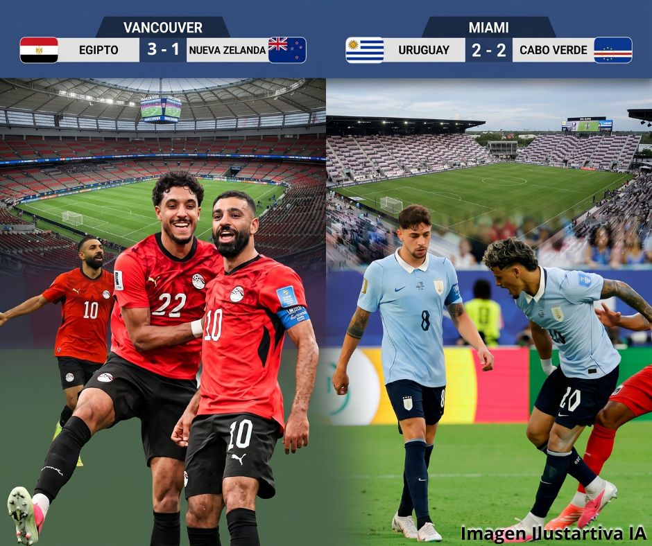 Egipto hace historia en el Mundial y Uruguay llega contra las cuerdas a la última jornada
