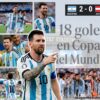Messi firma doblete, corrige un penal fallado y rompe el récord histórico de goles en Mundiales