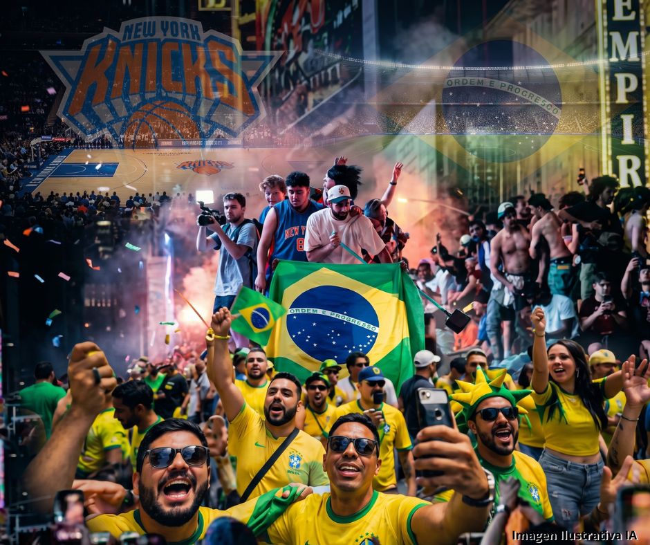 Una fiesta, dos pasiones: NY mezcla el furor de la NBA con la pasión del futbol