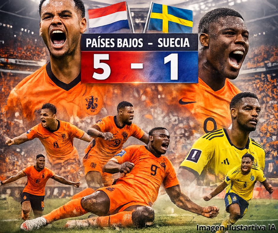 Países Bajos toma el control del Grupo F tras una goleada con dobletes de Gakpo y Brobbey
